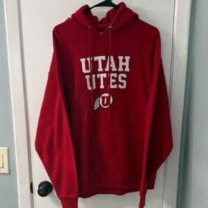 Utah Utes Jerzees NuBlend Red Hoodie